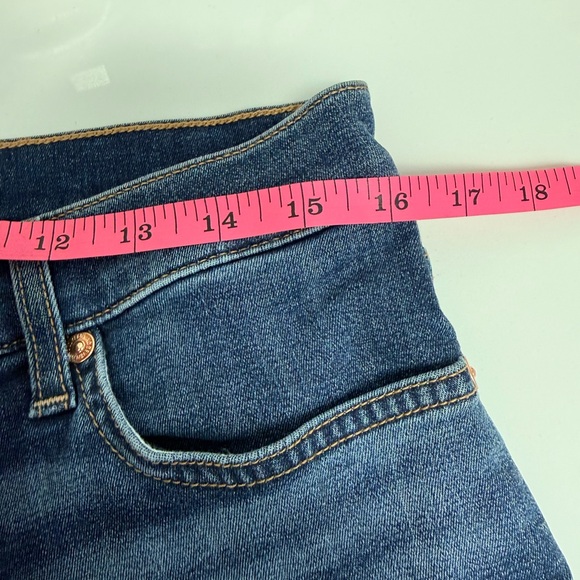 7 For All Mankind Mid Roll Denim Shorts - Picture 6 of 9